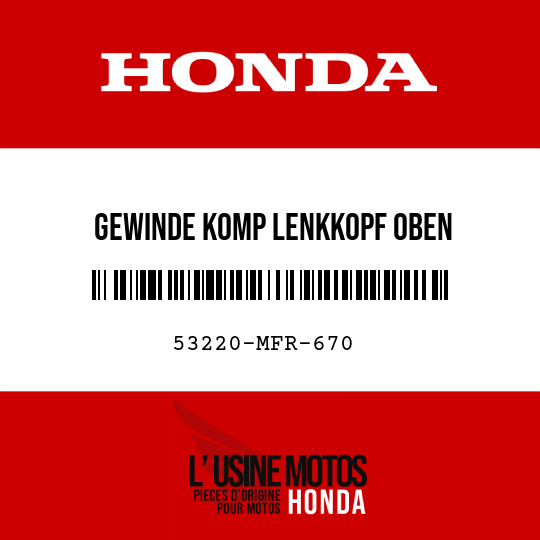 image de 53220-MFR-670 GEWINDE KOMP LENKKOPF OBEN