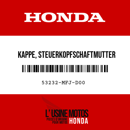 image de 53232-MFJ-D00 KAPPE, STEUERKOPFSCHAFTMUTTER