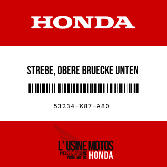 image de 53234-K87-A80 STREBE, OBERE BRUECKE UNTEN
