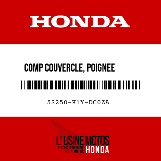 image de 53250-K1Y-DC0ZA COMP COUVERCLE, POIGNEE      SUPERIEURE NH1