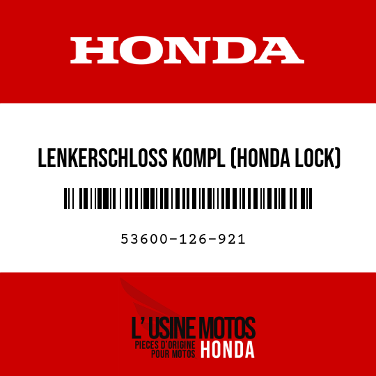 image de 53600-126-921 LENKERSCHLOSS KOMPL (HONDA LOCK)