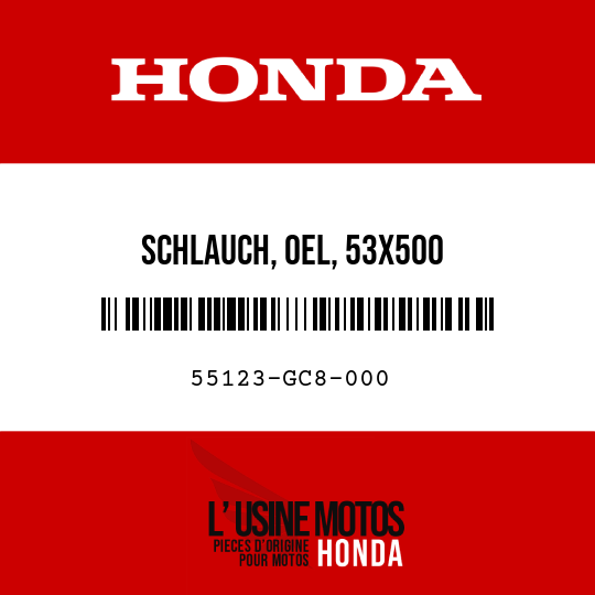 image de 55123-GC8-000 SCHLAUCH, OEL, 53X500