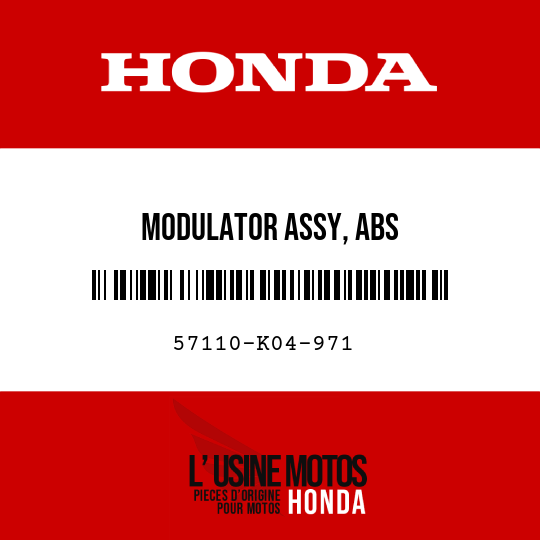 image de 57110-K04-971 MODULATOR ASSY, ABS