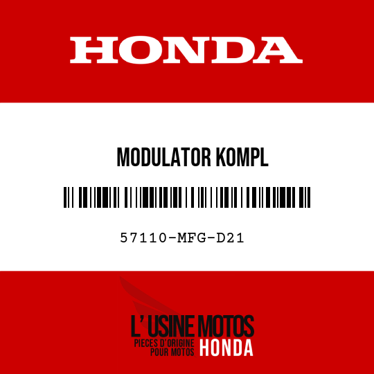 image de 57110-MFG-D21 MODULATOR KOMPL