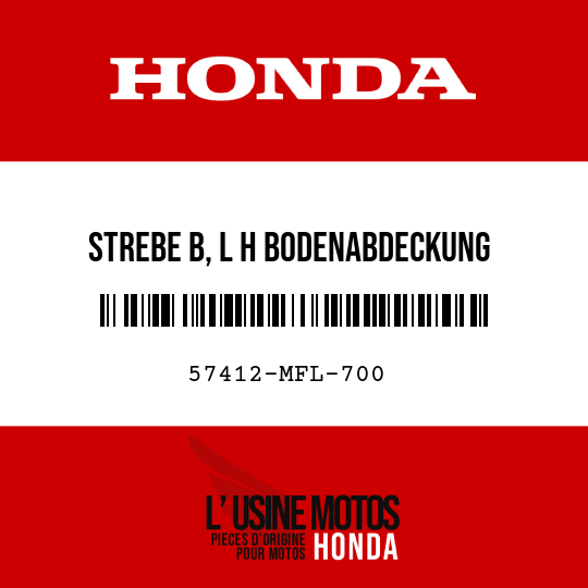 image de 57412-MFL-700 STREBE B, L H BODENABDECKUNG
