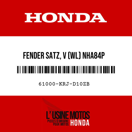 image de 61000-KRJ-D10ZB FENDER SATZ, V (WL) NHA84P 