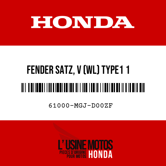 image de 61000-MGJ-D00ZF FENDER SATZ, V (WL) TYPE1 1