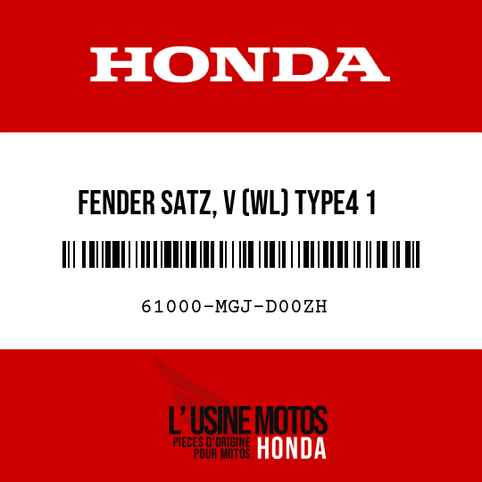 image de 61000-MGJ-D00ZH FENDER SATZ, V (WL) TYPE4 1
