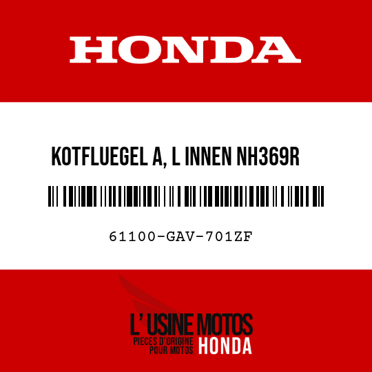 image de 61100-GAV-701ZF KOTFLUEGEL A, L INNEN NH369R  (NH369R MEDINAGRAU)