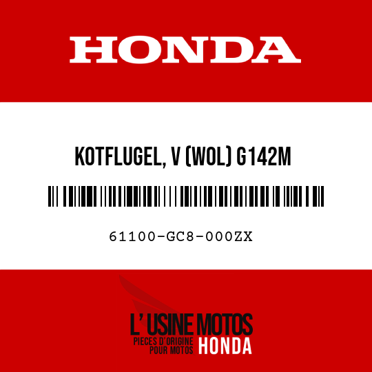 image de 61100-GC8-000ZX KOTFLUGEL, V (WOL) G142M 