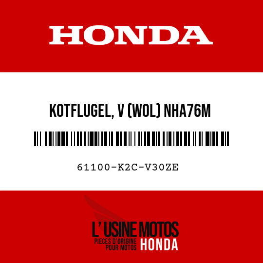 image de 61100-K2C-V30ZE KOTFLUGEL, V (WOL) NHA76M