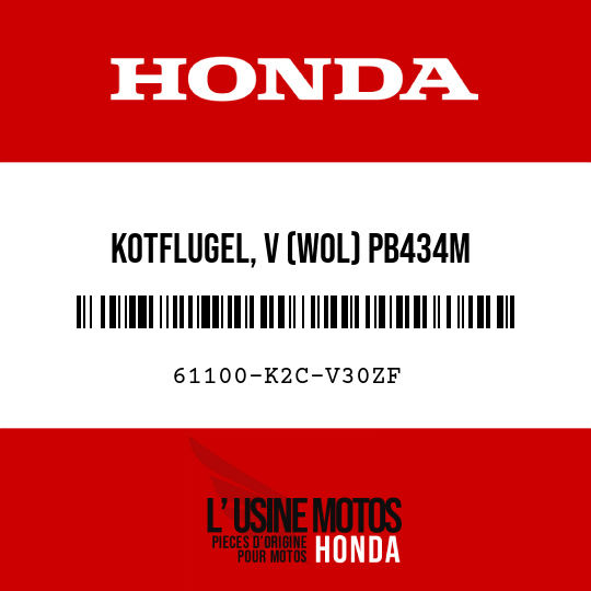 image de 61100-K2C-V30ZF KOTFLUGEL, V (WOL) PB434M