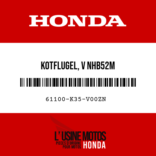 image de 61100-K35-V00ZN KOTFLUGEL, V NHB52M