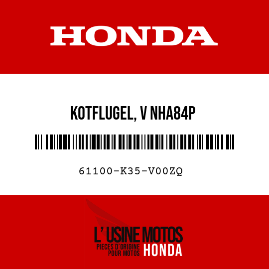 image de 61100-K35-V00ZQ KOTFLUGEL, V NHA84P