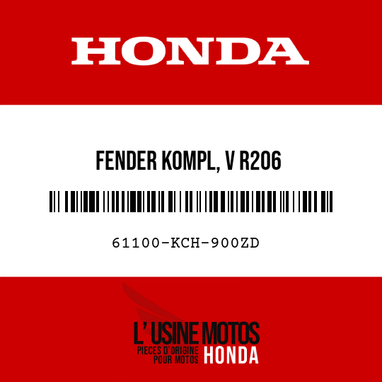 image de 61100-KCH-900ZD FENDER KOMPL, V R206 
