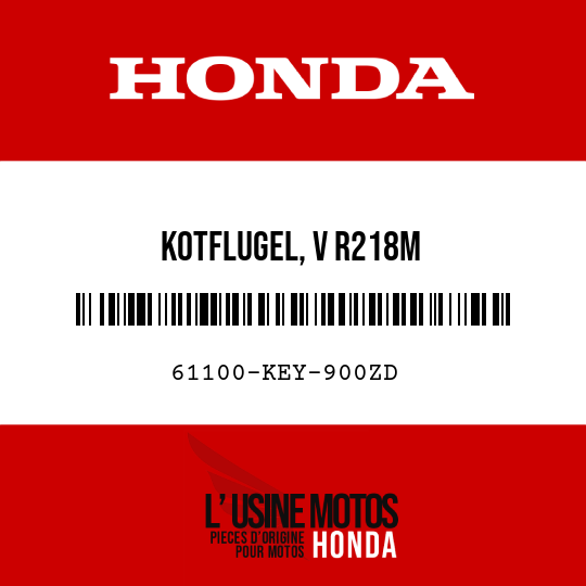 image de 61100-KEY-900ZD KOTFLUGEL, V R218M 