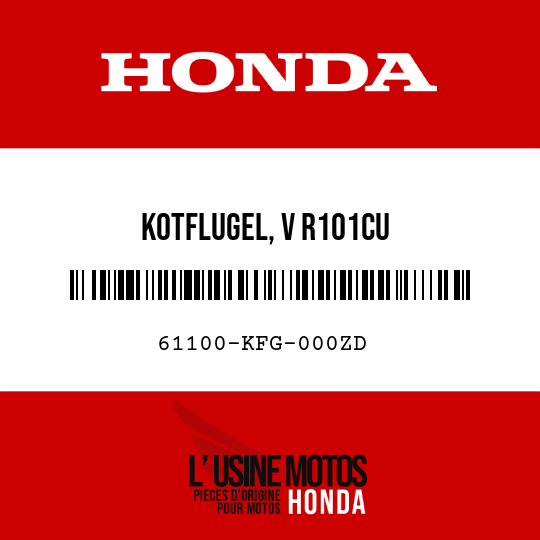 image de 61100-KFG-000ZD KOTFLUGEL, V R101CU 