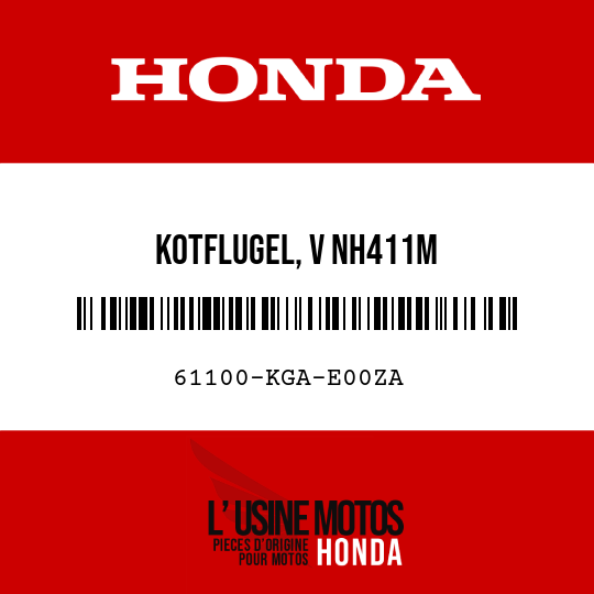 image de 61100-KGA-E00ZA KOTFLUGEL, V NH411M 