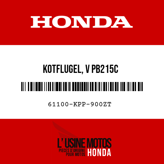 image de 61100-KPP-900ZT KOTFLUGEL, V PB215C 