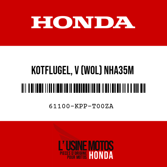 image de 61100-KPP-T00ZA KOTFLUGEL, V (WOL) NHA35M