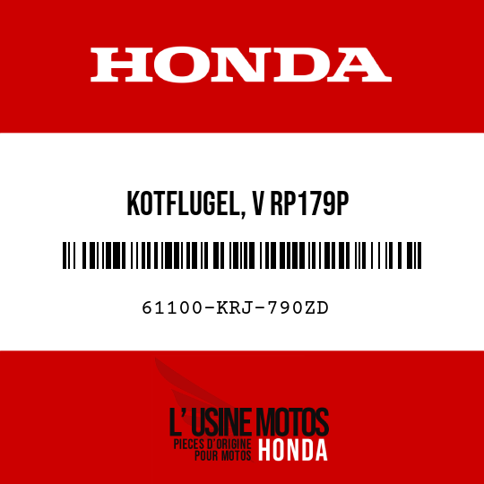 image de 61100-KRJ-790ZD KOTFLUGEL, V RP179P 
