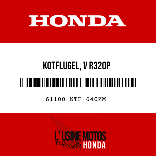 image de 61100-KTF-640ZM KOTFLUGEL, V R320P