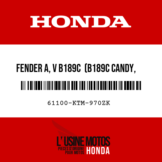image de 61100-KTM-970ZK FENDER A, V B189C  (B189C CANDY, KARRIBIK-BLAU)