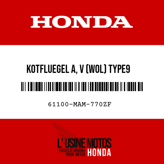 image de 61100-MAM-770ZF KOTFLUEGEL A, V (WOL) TYPE9