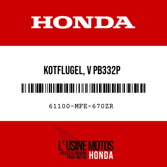 image de 61100-MFE-670ZR KOTFLUGEL, V PB332P