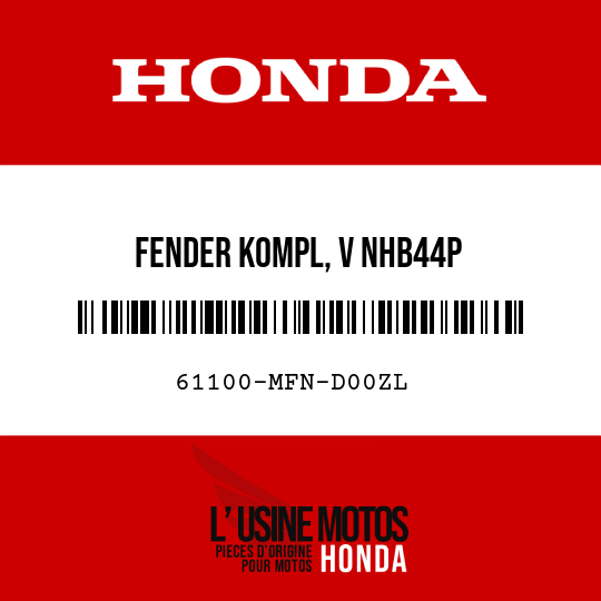 image de 61100-MFN-D00ZL FENDER KOMPL, V NHB44P