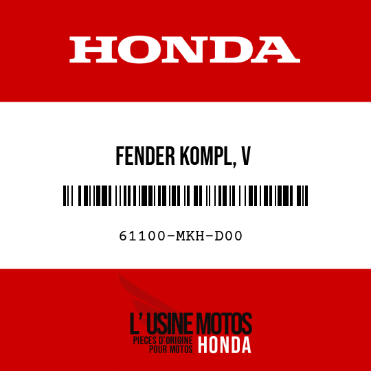 image de 61100-MKH-D00 FENDER KOMPL, V