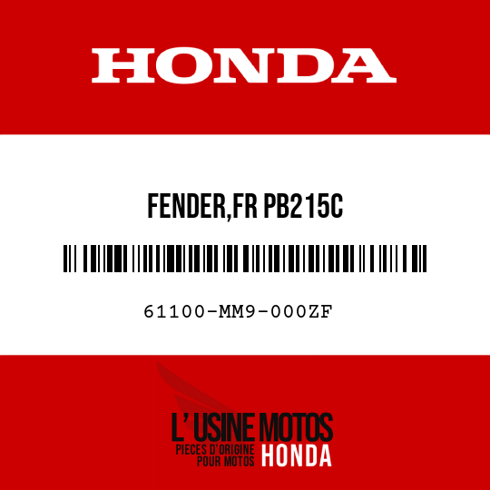 image de 61100-MM9-000ZF FENDER,FR PB215C
