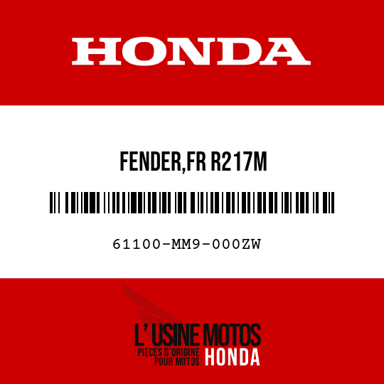image de 61100-MM9-000ZW FENDER,FR R217M