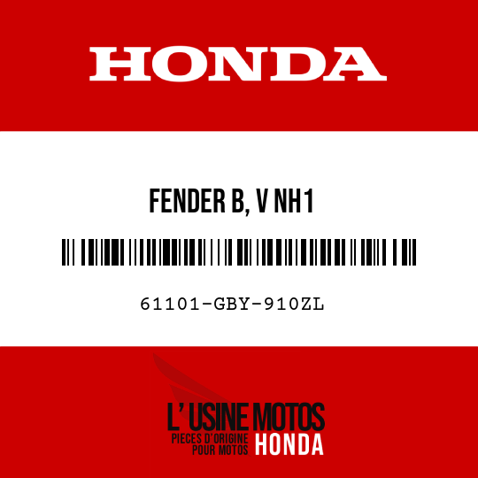 image de 61101-GBY-910ZL FENDER B, V NH1 