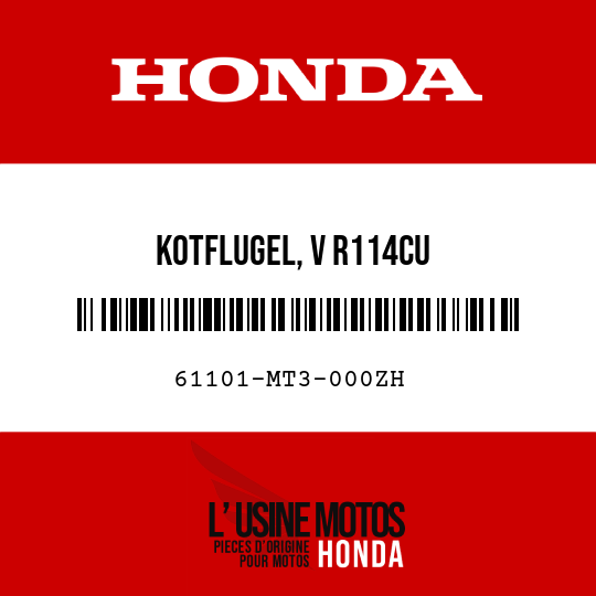 image de 61101-MT3-000ZH KOTFLUGEL, V R114CU 