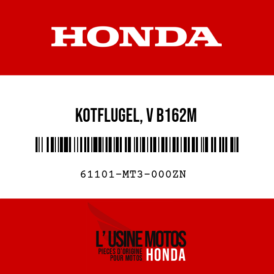 image de 61101-MT3-000ZN KOTFLUGEL, V B162M 
