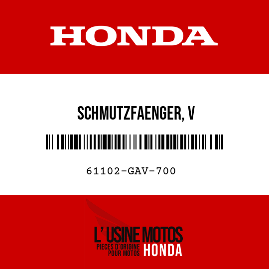 image de 61102-GAV-700 SCHMUTZFAENGER, V
