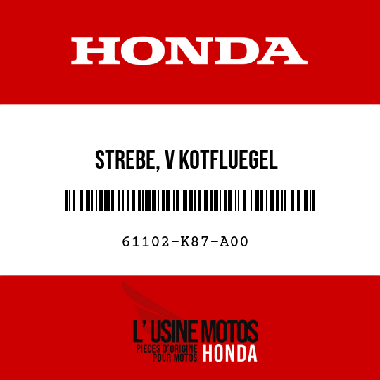 image de 61102-K87-A00 STREBE, V KOTFLUEGEL