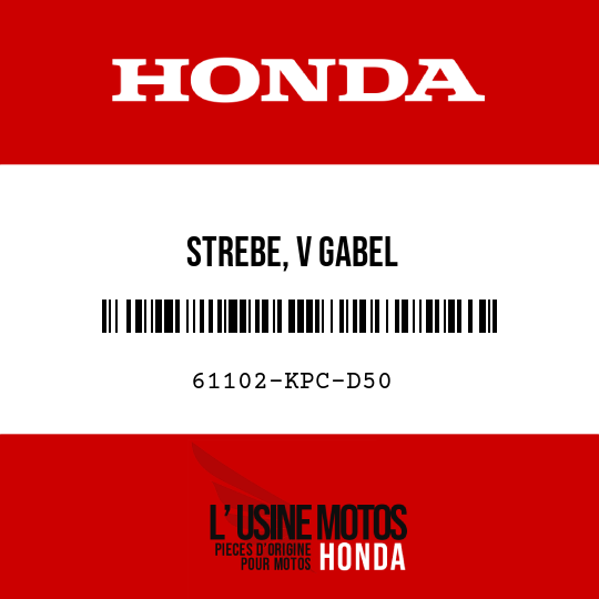 image de 61102-KPC-D50 STREBE, V GABEL