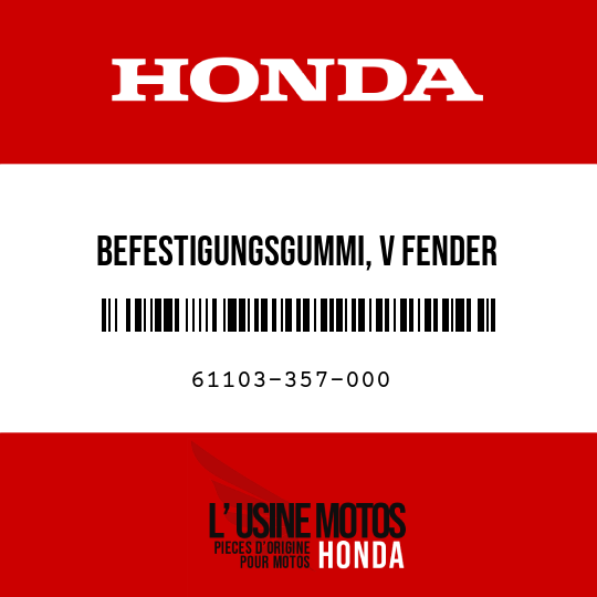 image de 61103-357-000 BEFESTIGUNGSGUMMI, V FENDER
