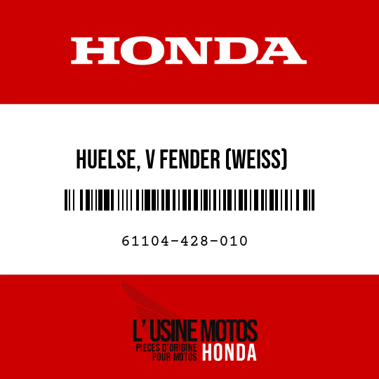 image de 61104-428-010 HUELSE, V FENDER (WEISS)