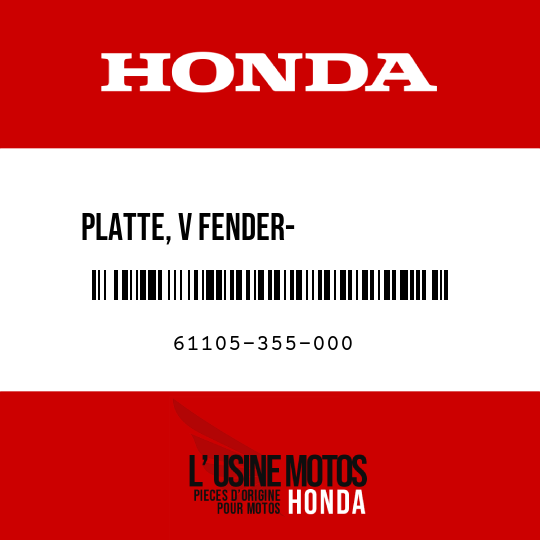 image de 61105-355-000 PLATTE, V FENDER-            SCHMUTZFAENGER