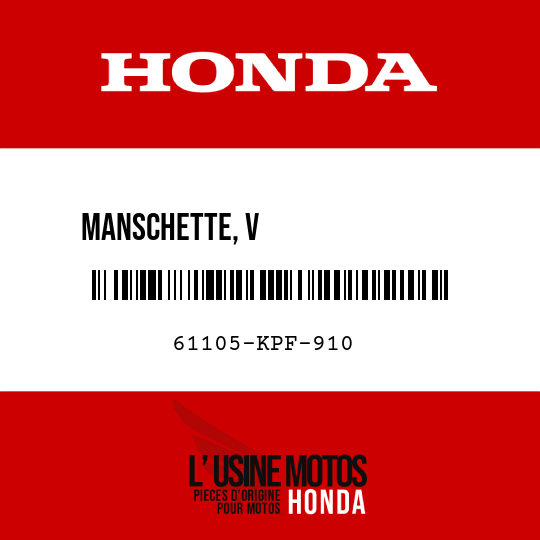 image de 61105-KPF-910 MANSCHETTE, V                KOTFLUEGELBEFESTIGUNG