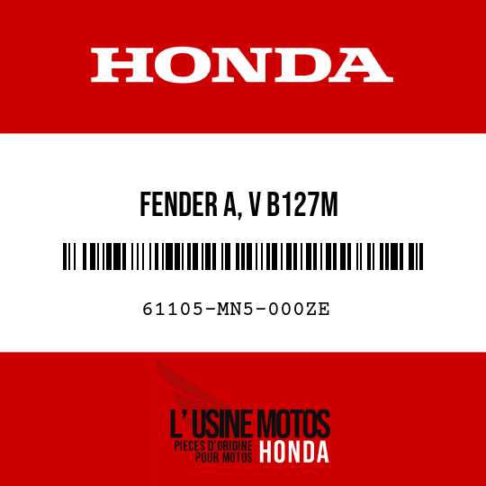 image de 61105-MN5-000ZE FENDER A, V B127M 