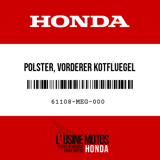 image de 61108-MEG-000 POLSTER, VORDERER KOTFLUEGEL