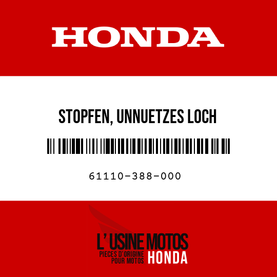 image de 61110-388-000 STOPFEN, UNNUETZES LOCH