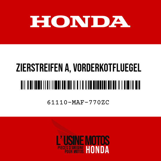 image de 61110-MAF-770ZC ZIERSTREIFEN A, VORDERKOTFLUEGEL TYPE7 