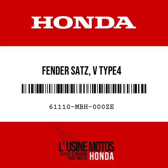 image de 61110-MBH-000ZE FENDER SATZ, V TYPE4