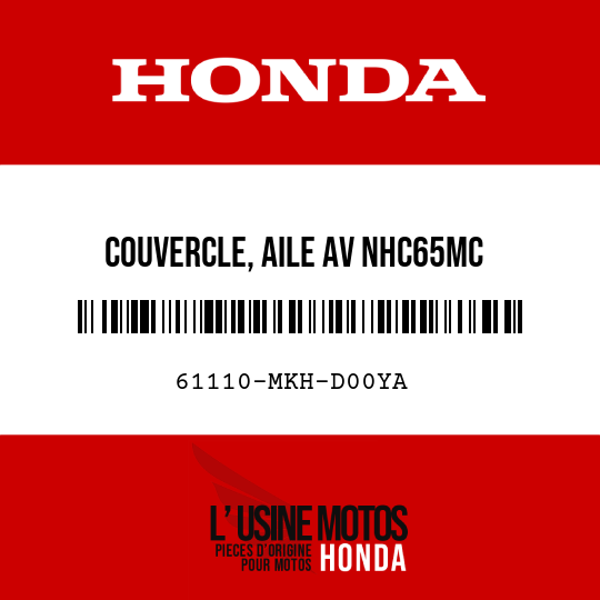 image de 61110-MKH-D00YA COUVERCLE, AILE AV NHC65MC