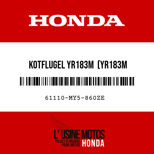image de 61110-MY5-860ZE KOTFLUGEL YR183M  (YR183M TITAN-METALLIC)